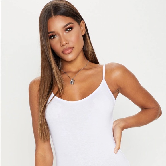 White Cami Bodysuit - Picture 2 of 7